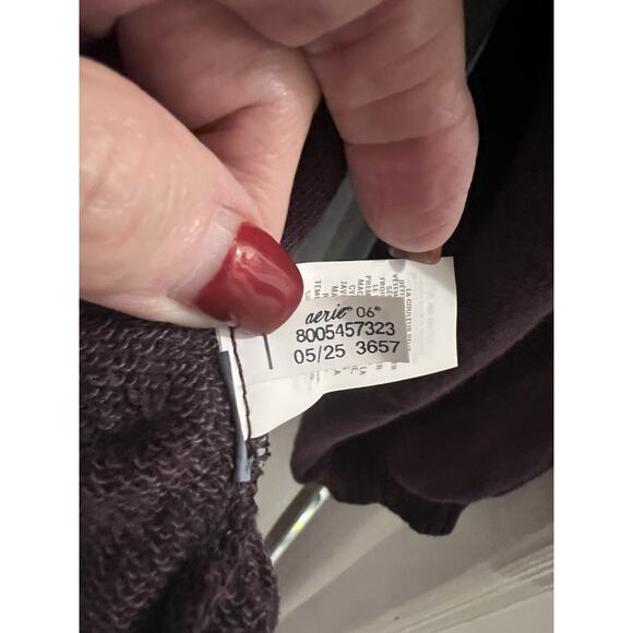 Aerie Purple Puff Ruffle Balloon Sleeve Sweatshirt Sz S - Picture 7 of 9